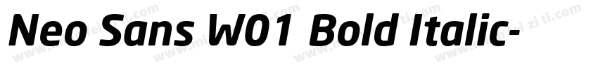 Neo Sans W01 Bold Italic字体转换